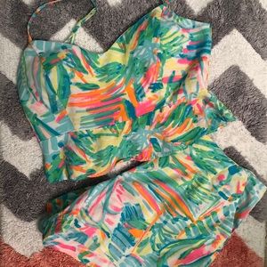 Lilly Pulitzer crop top & short set